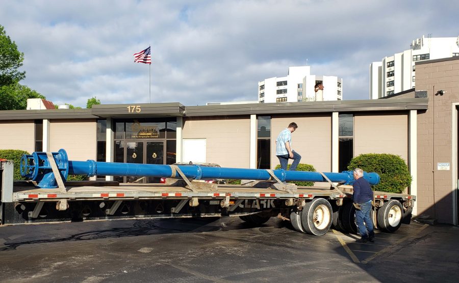 Vertical Turbine Pump repaired for municipal water plant serving residents along the shore of Lake Ontario.