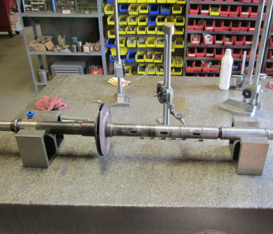 Checking shaft run-out on a multi-stage centrifugal pump