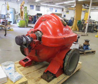Worthington pump in Rochester NY Siewert Service Center for repair