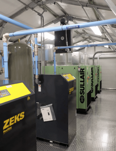 Compressed Air building package with sullair compressors and zeks dryers maryland