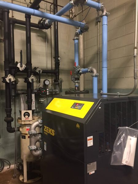 Sullair LS1109S 150 HP air compressor with ZEKS 700HSF Dryer