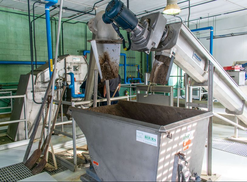 Wastewater Treatment Plant with Hydro-Dyne Bull Shark through flow screen, Sand Shark grit removal system, and Whitetip Shark washing compactor.