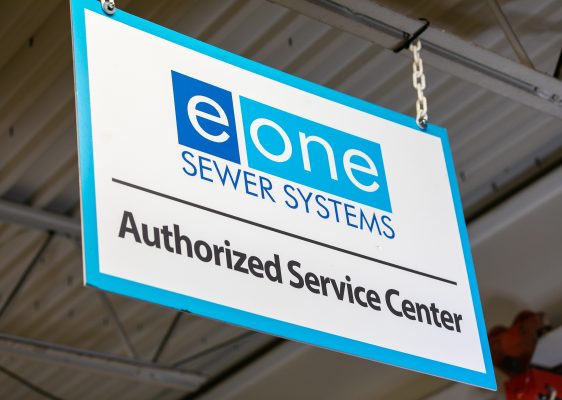Environment One Authorized Service Center sign in Siewert Equipment service shop