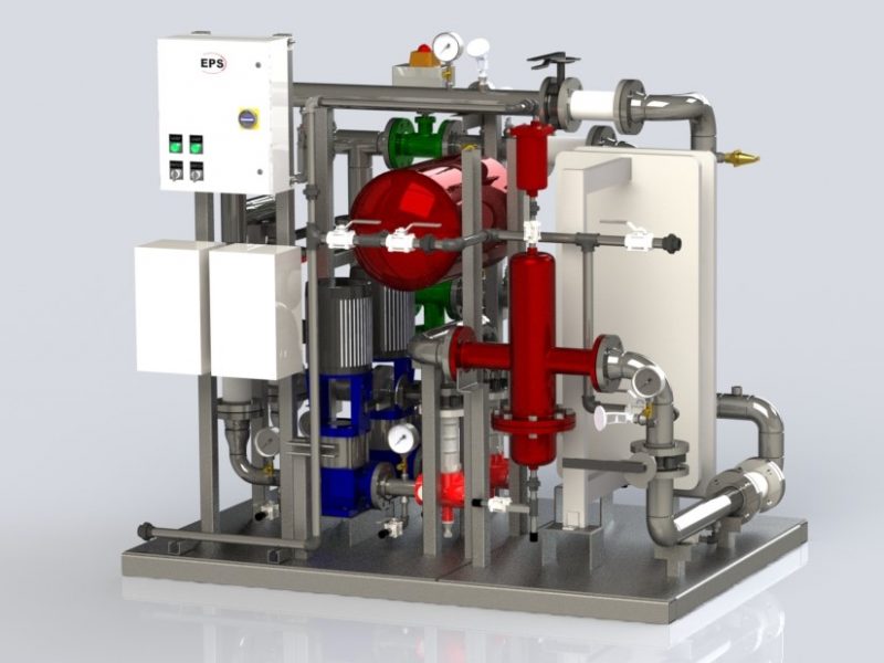 Plate and Frame Heat Exchanger Package with controls.